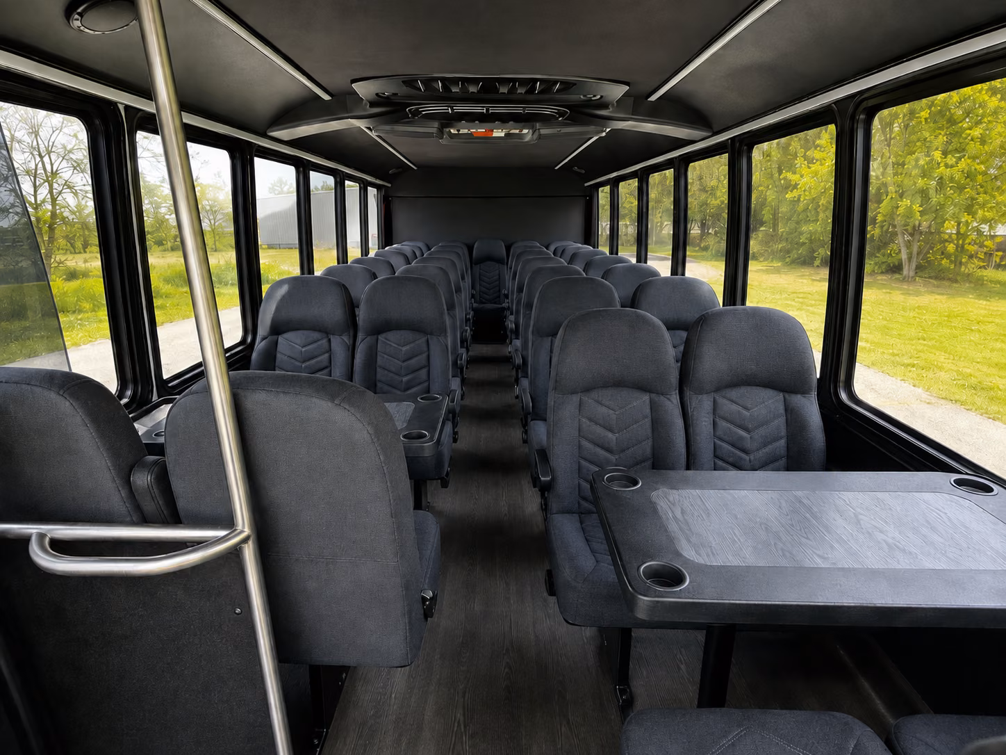 kirkland 15 passenger minibus inside