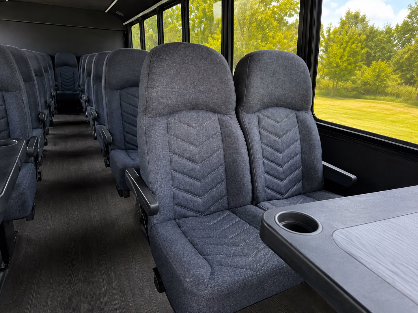 kirkland 15 passenger minibus interior