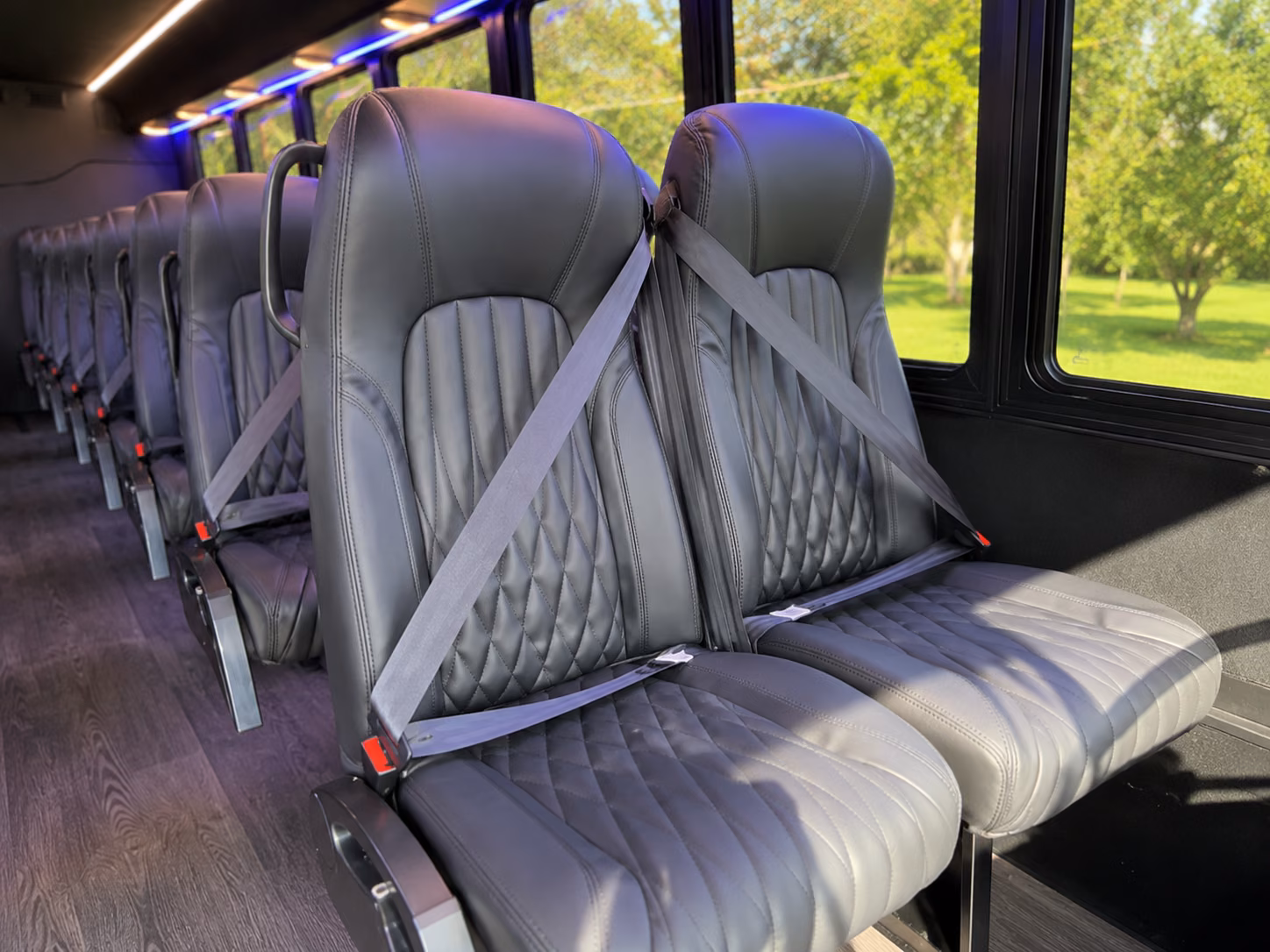 kirkland 20 passenger minibus interior
