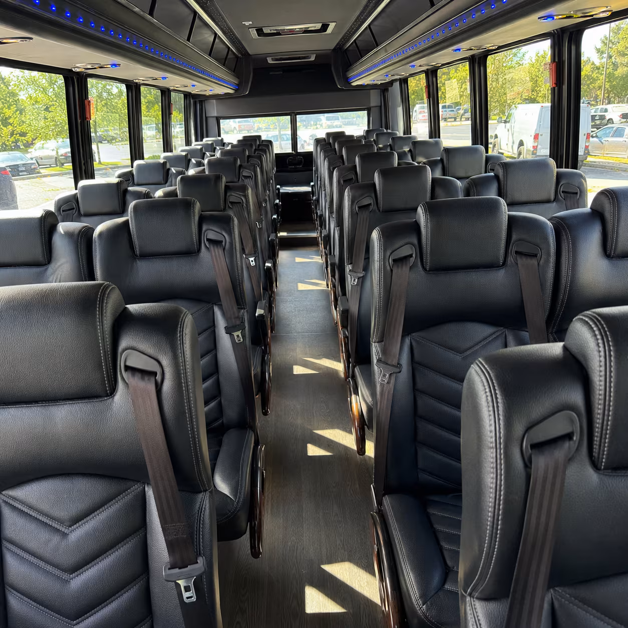 kirkland 35 passenger minibus interior