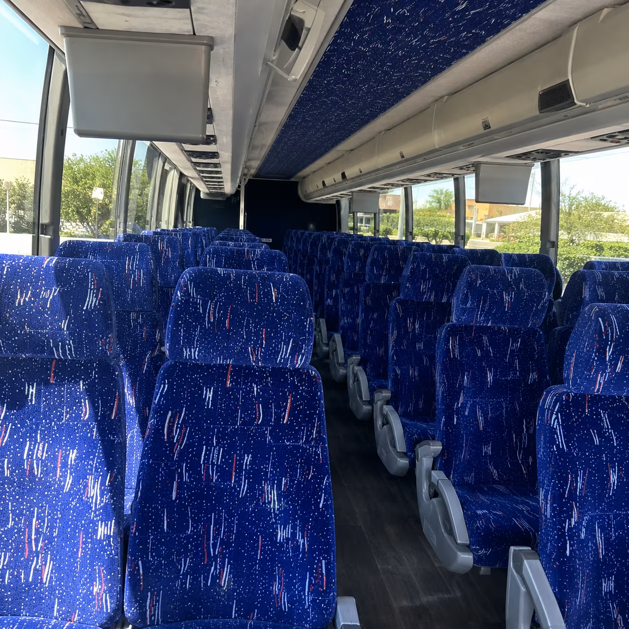 kirkland 56 passenger charter bus inside